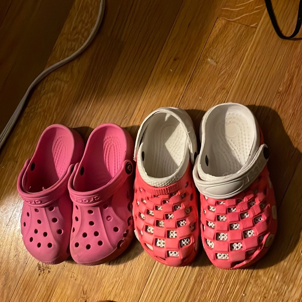Crocs size 11c and unbranded crocs size 11 toddler